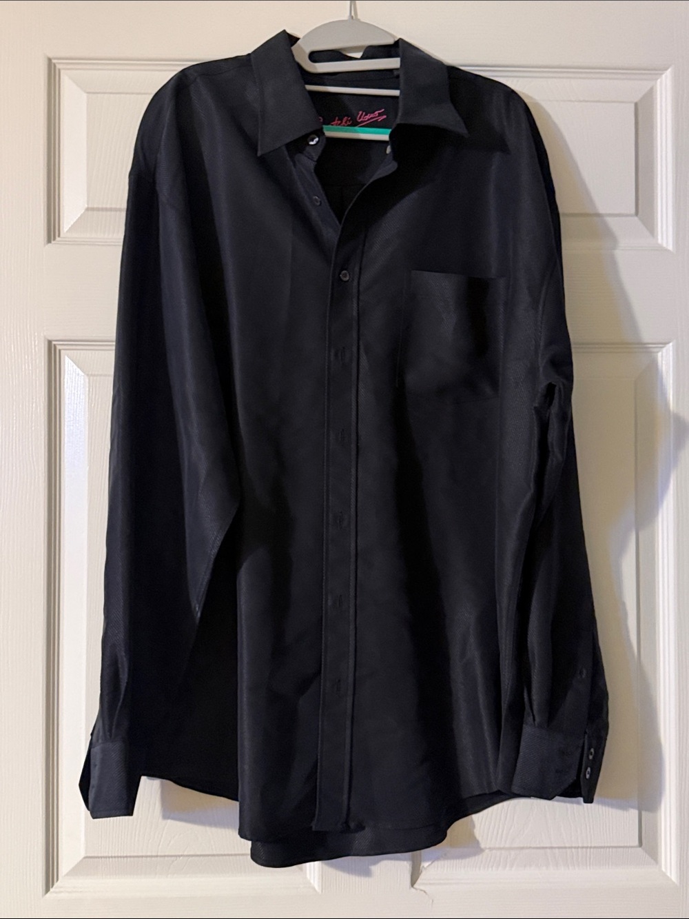 Bugatchi Black Dress Shirt - Long Sleeve Button Front